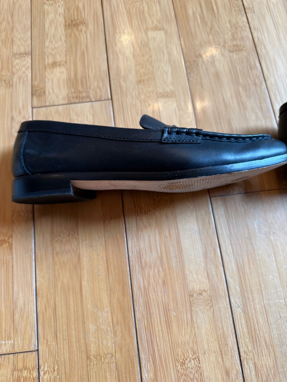 Classic Black Leather Ralph Lauren Penny Loafers - Women 6.5 - Picture 5 of 7